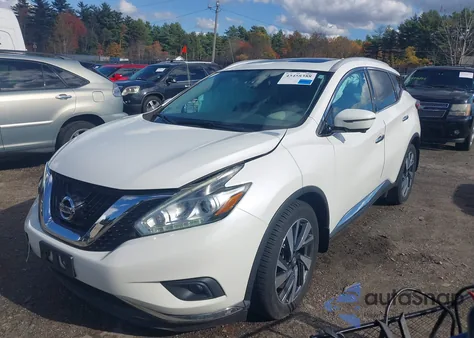2018 Nissan Murano Platinum z USA, uszkodzony, nr VIN 5N1AZ2MH7JN195746